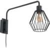 Eglo Wandlampe 1-flammig Tabillano 1 Schwarz