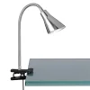 Trio LED-Klemmleuchte Nickel