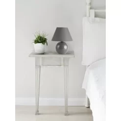 Tischleuchte Keramik Grau