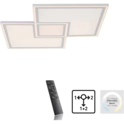 LED-Deckenleuchte Edging Weiß 67,7 X 67,7 Cm CCT 2700 K - 5000 K -Lampe Geschäft 872993 2426 02