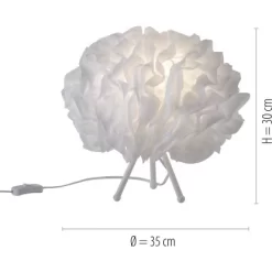 Leuchten Direkt LED-Tischleuchte LOLAsmart-Naomi Weiß -Lampe Geschäft 890240 2426 8