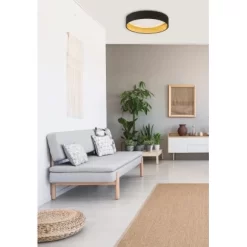 Fischer & Honsel HV-LED-Deckenleuchte Sete 1x 20 W Schwarz-Gold 2300 Lm -Lampe Geschäft 890258 1546 3