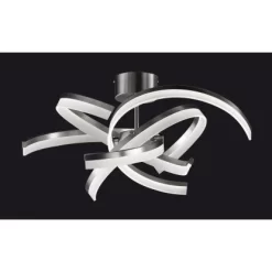 Fischer & Honsel LED-Deckenleuchte Sund TW 4x 8 W Weiß-Nickel 3400 Lm -Lampe Geschäft 890497 1546 3