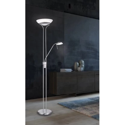 Fischer & Honsel LED-Stehleuchte Pool TW 1x 28 W Nickel 3500 Lm 2 Fischer & Honsel LED-Stehleuchte Pool TW 1x 28 W Nickel 3500 Lm – Bild 2