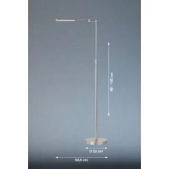 Fischer & Honsel LED-Stehleuchte Nami 1x 6 W Nickel 730 Lm -Lampe Geschäft 891042 1546 3