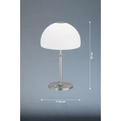 Fischer & Honsel LED-Tischleuchte Avignon 1x 13 W Weiß-Nickel 1500 Lm -Lampe Geschäft 891068 1546 3