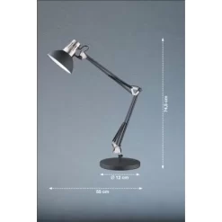 Fischer & Honsel Tischleuchte Pit 1x E27 Max. 40 W Schwarz -Lampe Geschäft 891221 1546 5