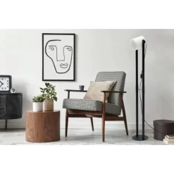 Eglo Stehleuchte Hornwood Schwarz-Weiß E27 -Lampe Geschäft 892745 3539 2