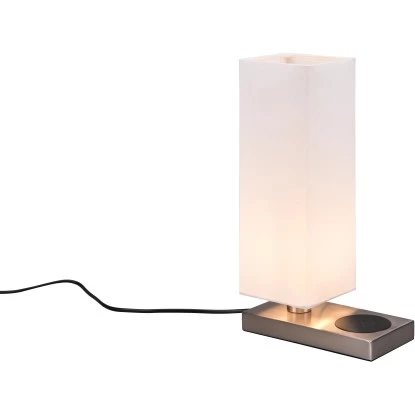 Reality Tischleuchte Haley 350 Mm X 200 Mm X 100 Mm Nickel Matt 1 Reality Tischleuchte Haley 350 Mm X 200 Mm X 100 Mm Nickel Matt