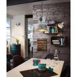 Eglo Tischleuchte Barnstaple 1-flammig Patina-Schwarz E27 40 W -Lampe Geschäft 9002759497187 3539 AB 0004