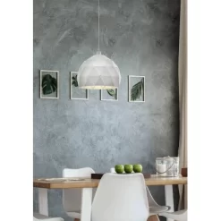 Eglo Hängeleuchte Roccaforte 1-flammig Weiß Ø 400 Mm E27 60 W