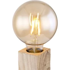 Globo Tischleuchte ADALIE Schwarz Matt Dunkelbraun 9 Cm X 9 Cm X 15 Cm -Lampe Geschäft 9007371408818 3749 4