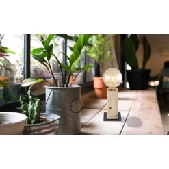 Globo Tischleuchte ADALIE Schwarz Matt Dunkelbraun 9 Cm X 9 Cm X 15 Cm -Lampe Geschäft 9007371408818 3749 6