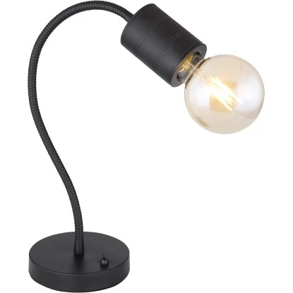 Globo Tischlampe Hermine 1-flammig Schwarz Matt 260 X 140 X 590 Mm 2 Globo Tischlampe Hermine 1-flammig Schwarz Matt 260 X 140 X 590 Mm – Bild 2