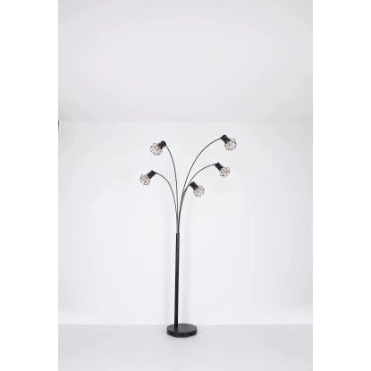 Globo Stehlampe Priska 5-flammig Schwarz Matt 740 X 800 X 2040 Mm 7 Globo Stehlampe Priska 5-flammig Schwarz Matt 740 X 800 X 2040 Mm – Bild 7