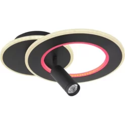 Globo LED-Deckenleuchte Marian 2-flammig Schwarz Matt 365 X 292 X 135 Mm -Lampe Geschäft 9007371417827 3749 S 09