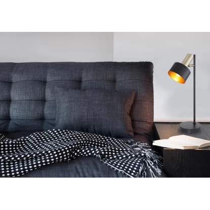 Globo Tischlampe Swinni 1-flammig Schwarz 175 X 150 X 435 Mm 1 Globo Tischlampe Swinni 1-flammig Schwarz 175 X 150 X 435 Mm