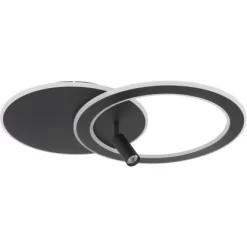 Globo LED-Deckenleuchte Marian 2-flammig Schwarz Matt 695 X 492 X 135 Mm 22 Globo LED-Deckenleuchte Marian 2-flammig Schwarz Matt 695 X 492 X 135 Mm -Lampe Geschäft 9007371420827 3749 S 02