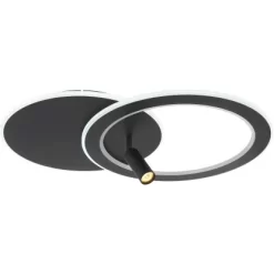 Globo LED-Deckenleuchte Marian 2-flammig Schwarz Matt 695 X 492 X 135 Mm 25 Globo LED-Deckenleuchte Marian 2-flammig Schwarz Matt 695 X 492 X 135 Mm -Lampe Geschäft 9007371420827 3749 S 05