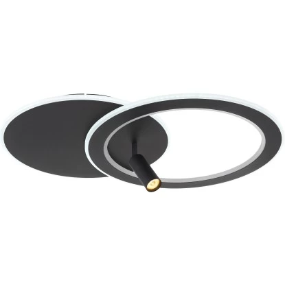 Globo LED-Deckenleuchte Marian 2-flammig Schwarz Matt 695 X 492 X 135 Mm 6 Globo LED-Deckenleuchte Marian 2-flammig Schwarz Matt 695 X 492 X 135 Mm – Bild 6