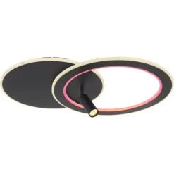 Globo LED-Deckenleuchte Marian 2-flammig Schwarz Matt 695 X 492 X 135 Mm 26 Globo LED-Deckenleuchte Marian 2-flammig Schwarz Matt 695 X 492 X 135 Mm -Lampe Geschäft 9007371420827 3749 S 06