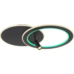 Globo LED-Deckenleuchte Marian 2-flammig Schwarz Matt 695 X 492 X 135 Mm 27 Globo LED-Deckenleuchte Marian 2-flammig Schwarz Matt 695 X 492 X 135 Mm -Lampe Geschäft 9007371420827 3749 S 07