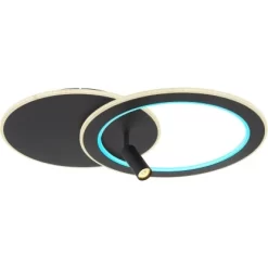 Globo LED-Deckenleuchte Marian 2-flammig Schwarz Matt 695 X 492 X 135 Mm 28 Globo LED-Deckenleuchte Marian 2-flammig Schwarz Matt 695 X 492 X 135 Mm -Lampe Geschäft 9007371420827 3749 S 08