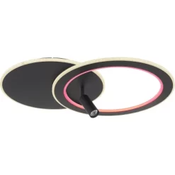 Globo LED-Deckenleuchte Marian 2-flammig Schwarz Matt 695 X 492 X 135 Mm 29 Globo LED-Deckenleuchte Marian 2-flammig Schwarz Matt 695 X 492 X 135 Mm -Lampe Geschäft 9007371420827 3749 S 09