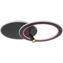 Globo LED-Deckenleuchte Marian 2-flammig Schwarz Matt 695 X 492 X 135 Mm 30 Globo LED-Deckenleuchte Marian 2-flammig Schwarz Matt 695 X 492 X 135 Mm -Lampe Geschäft 9007371420827 3749 S 10