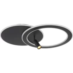 Globo LED-Deckenleuchte Marian 2-flammig Schwarz Matt 695 X 492 X 135 Mm 32 Globo LED-Deckenleuchte Marian 2-flammig Schwarz Matt 695 X 492 X 135 Mm -Lampe Geschäft 9007371420827 3749 S 12