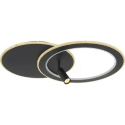 Globo LED-Deckenleuchte Marian 2-flammig Schwarz Matt 695 X 492 X 135 Mm 33 Globo LED-Deckenleuchte Marian 2-flammig Schwarz Matt 695 X 492 X 135 Mm -Lampe Geschäft 9007371420827 3749 S 13