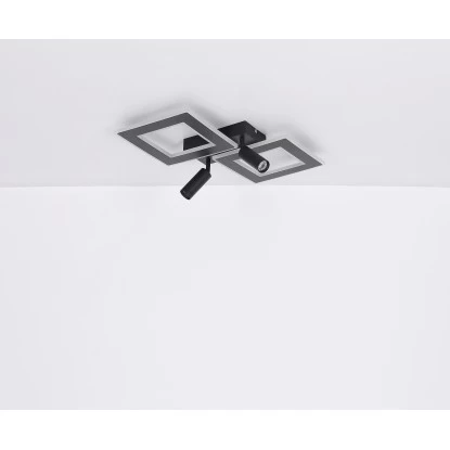 Globo LED-Deckenleuchte Marian 2-flammig Schwarz Matt 695 X 492 X 135 Mm 18 Globo LED-Deckenleuchte Marian 2-flammig Schwarz Matt 695 X 492 X 135 Mm – Bild 18