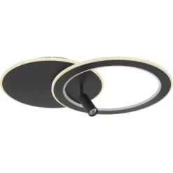 Globo LED-Deckenleuchte Marian 2-flammig Schwarz Matt 695 X 492 X 135 Mm 38 Globo LED-Deckenleuchte Marian 2-flammig Schwarz Matt 695 X 492 X 135 Mm -Lampe Geschäft 9007371420827 3749 S 18