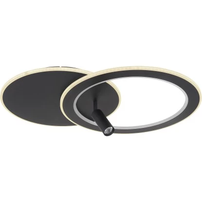 Globo LED-Deckenleuchte Marian 2-flammig Schwarz Matt 695 X 492 X 135 Mm 19 Globo LED-Deckenleuchte Marian 2-flammig Schwarz Matt 695 X 492 X 135 Mm – Bild 19