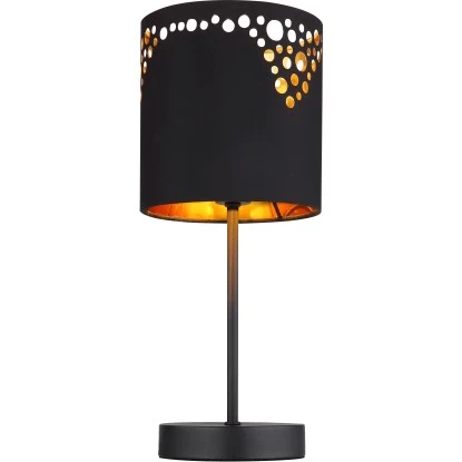 Globo Tischlampe Ingeborg 1-flammig Schwarz Matt 150 X 350 Mm 6 Globo Tischlampe Ingeborg 1-flammig Schwarz Matt 150 X 350 Mm – Bild 6