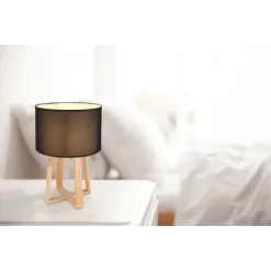 Globo Tischlampe Moritz 1-flammig Braun 300 X 450 Mm