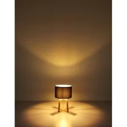 Globo Tischlampe Moritz 1-flammig Braun 300 X 450 Mm -Lampe Geschäft 9007371426652 3749 S 03