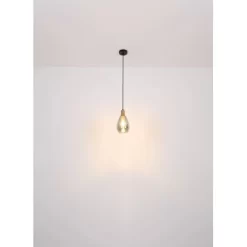 Globo Pendelleuchte Fanni 1-flammig Schwarz Matt-Rauchfarben 150 X 1200 Mm -Lampe Geschäft 9007371430611 3749 S 04