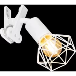 Globo Klemmstrahler Xara I 1-flammig Weiß Matt 170 X 92 X 180 Mm -Lampe Geschäft 9007371432103 3749 S 02
