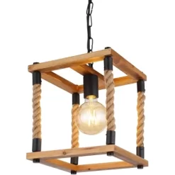 Globo Pendelleuchte Vernon 1-flammig Schwarz 250 X 250 X 1200 Mm -Lampe Geschäft 9007371433308 3749 CU 01