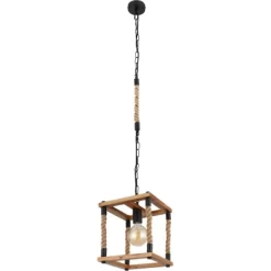 Globo Pendelleuchte Vernon 1-flammig Schwarz 250 X 250 X 1200 Mm -Lampe Geschäft 9007371433308 3749 S 03