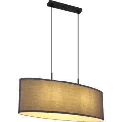 Globo Pendelleuchte Nathan 2-flammig Schwarz Matt 750 X 220 X 1200 Mm -Lampe Geschäft 9007371433445 3749 S 01