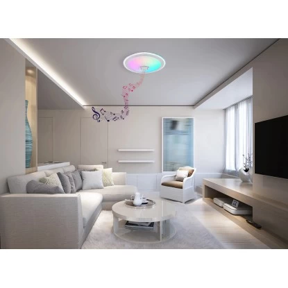 Globo LED-Deckenleuchte Dunny 2-flammig Weiß 430 X 105 Mm 1 Globo LED-Deckenleuchte Dunny 2-flammig Weiß 430 X 105 Mm