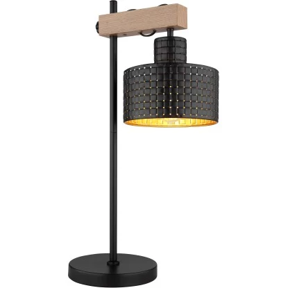 Globo Tischlampe Rielly 1-flammig Schwarz Matt 310 X 180 X 550 Mm 2 Globo Tischlampe Rielly 1-flammig Schwarz Matt 310 X 180 X 550 Mm – Bild 2