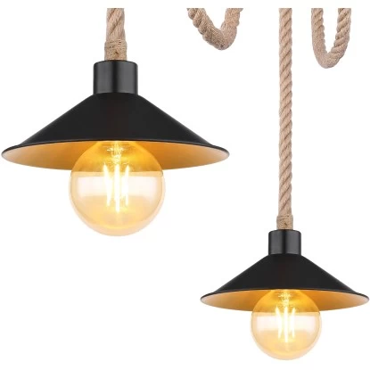 Globo Pendelleuchte Diana 3-flammig Schwarz Matt L:1700 Mm 9 Globo Pendelleuchte Diana 3-flammig Schwarz Matt L:1700 Mm – Bild 9