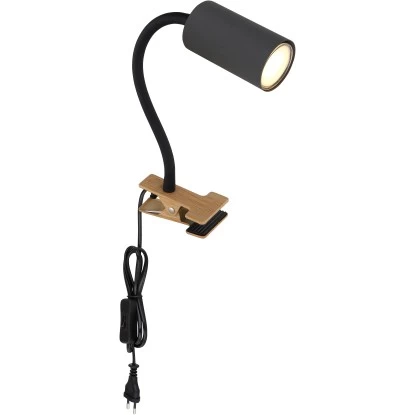 Globo Klemmstrahler Robby 1-flammig Graphit Dunkel 290 X 100 X 415 Mm 2 Globo Klemmstrahler Robby 1-flammig Graphit Dunkel 290 X 100 X 415 Mm – Bild 2