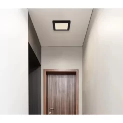 Globo LED-Deckenleuchte Lasse 1-flammig Schwarz 167 X 167 X 17 Mm