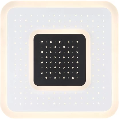 Globo LED-Deckenleuchte Gisell 1-flammig Weiß Matt 460 X 460 X 55 Mm 5 Globo LED-Deckenleuchte Gisell 1-flammig Weiß Matt 460 X 460 X 55 Mm – Bild 5