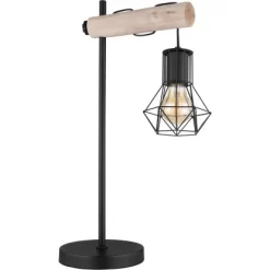 Globo Tischlampe 1-flammig Schwarz Matt 330 X 180 X 550 Mm 11 Globo Tischlampe 1-flammig Schwarz Matt 330 X 180 X 550 Mm -Lampe Geschäft 9007371440849 3749 S 03