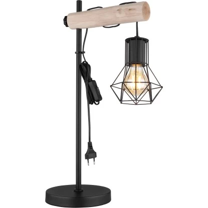 Globo Tischlampe 1-flammig Schwarz Matt 330 X 180 X 550 Mm 5 Globo Tischlampe 1-flammig Schwarz Matt 330 X 180 X 550 Mm – Bild 5